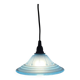 Art Deco blue globe lamp