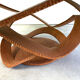 Steel coffee table by Maurice Barilone, 1980s