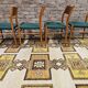 Set of 4 Scandinavian teak chairs by LÜBKE 1960