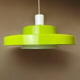 Large Space Age green hanging lamp