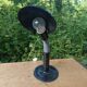 Large vintage black bedside desk lamp from the 1960s