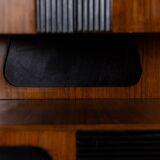 Paire de cabinets italiens en placage de teck. Années 1960.