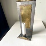 Art Deco metal & Brass Wall Candle Sconce
