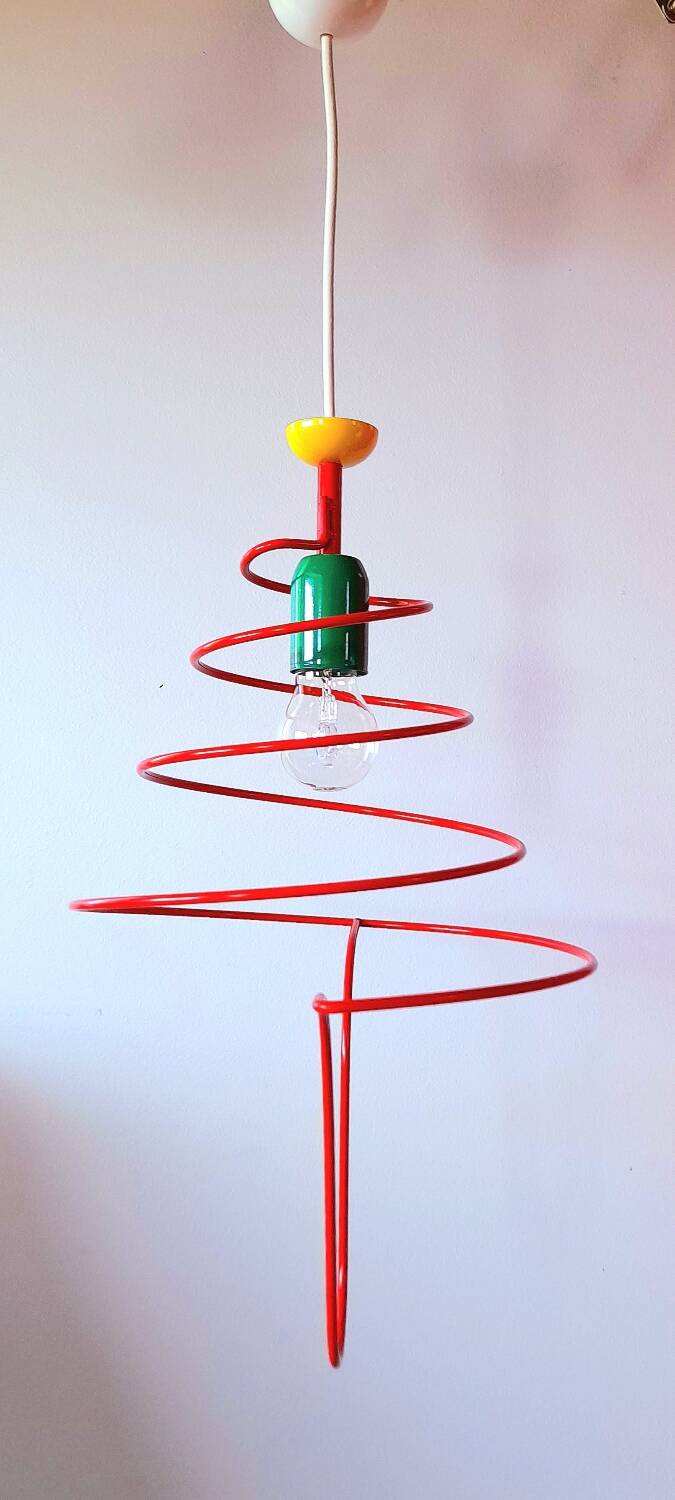 Spiral suspension, Memphis, 80s.