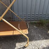 Old 60s rolling trolley formica & metal