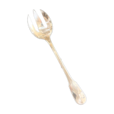 Serving fork, silver metal, Christofle, Cluny model
