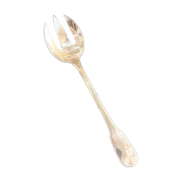 Fourchette de service, métal argenté, Christofle, modèle Cluny