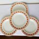 4 flat plates in iron earth from Les Salins model Lucette