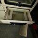 Dentist furniture in metal and black opaline top 1950