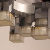 Ceiling light model 'Cubic' with 13 light units by Sciolari - Italy - 1970's