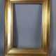 Frame hollow edges gilded wood gold leaf 39x29 cm, foliage 30x20 cm SB