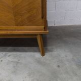 Armoire penderie 1950 pieds compas portes coulissantes plateau neuf