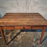 Antique French oak table, 19th century.