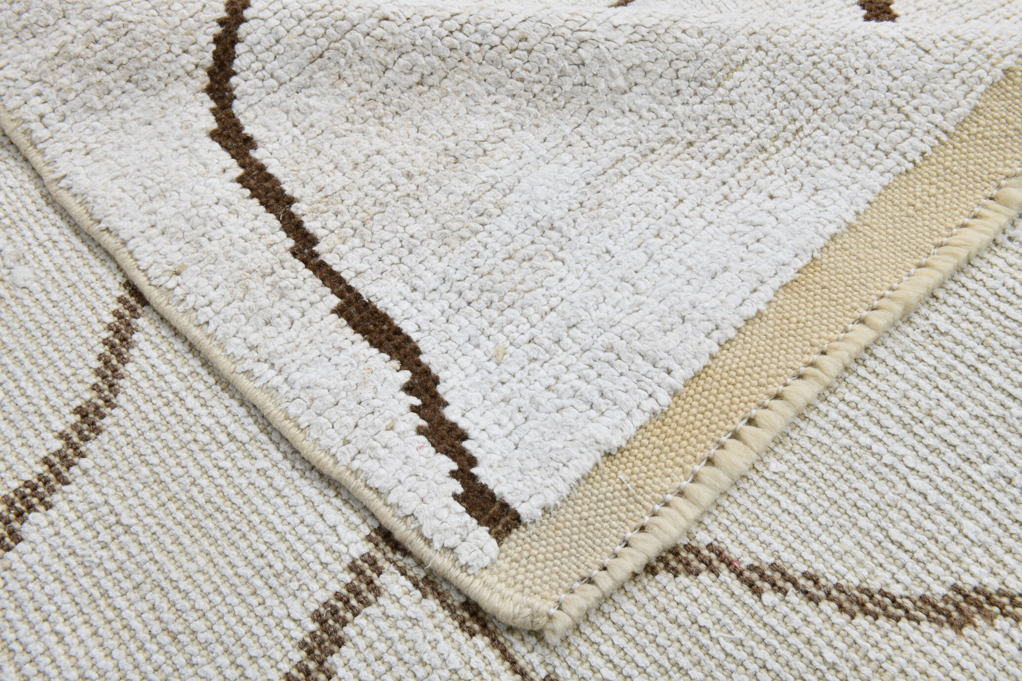 6x9 scandinavian beige hemp rug 192x275cm