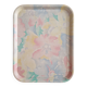 Tray old vintage flowers resin fiber
