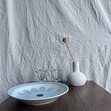 Large fruit bowl, classic French glass dish