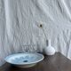 Large fruit bowl, classic French glass dish