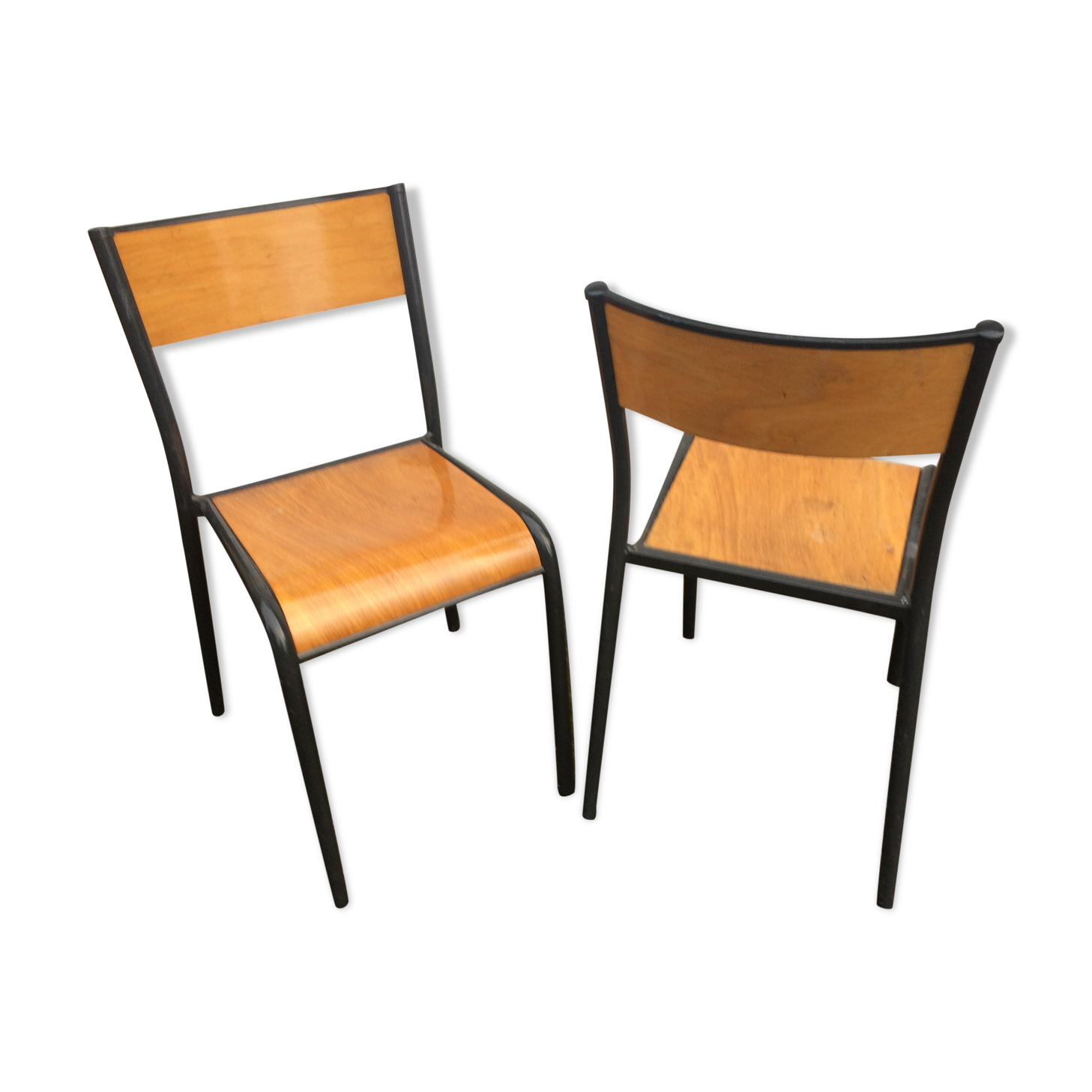 Pair of school chairs