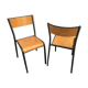 Pair of school chairs