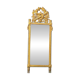 Louis XVI carved and gilded wood mirror, late 18th century