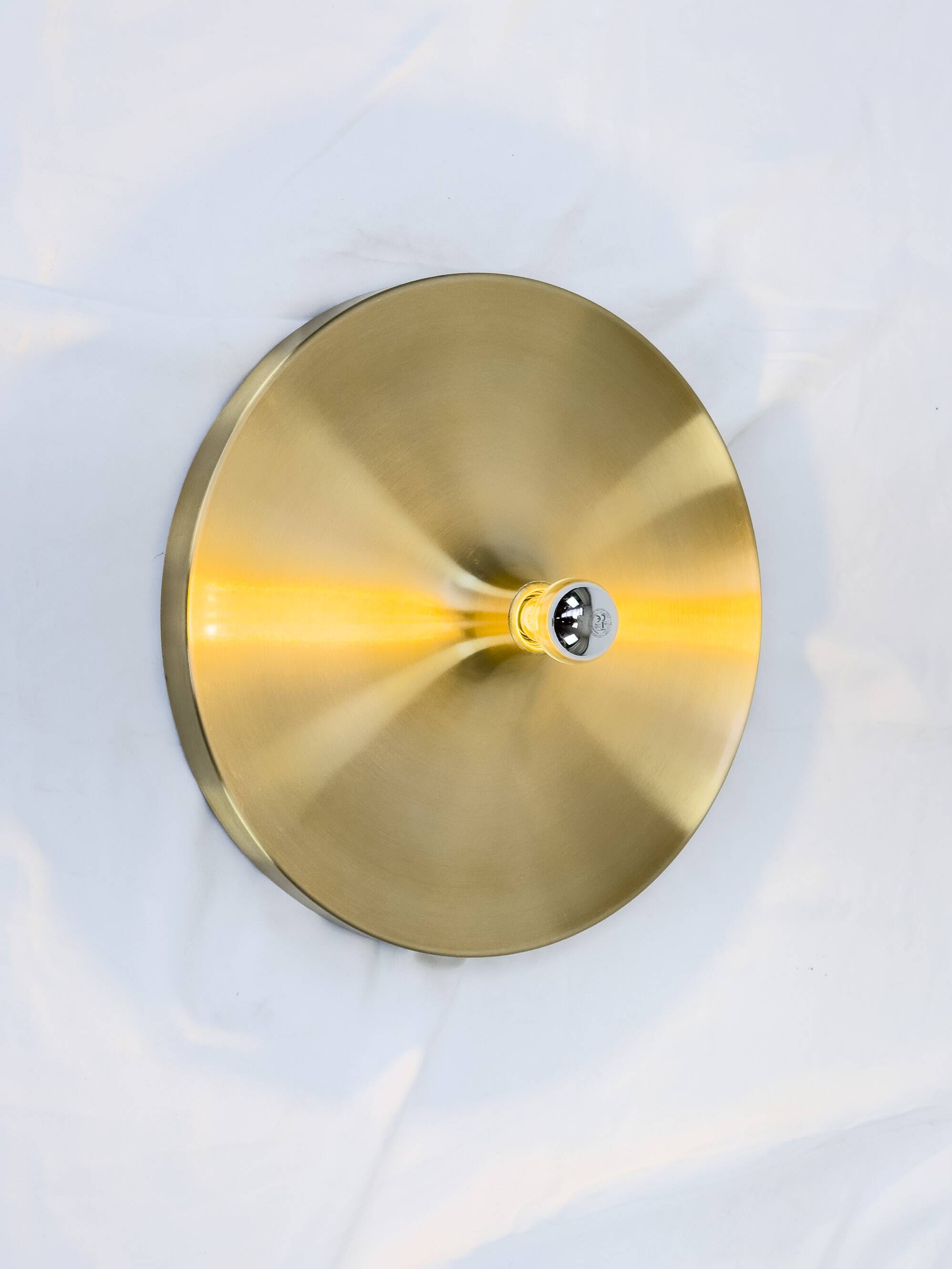 Space Age Brass Wall Sconce from Honsel, 1960s