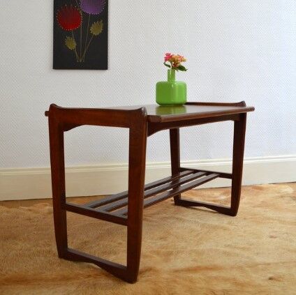 Table d'appoint vintage en bois - 1950