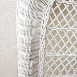 White wicker bedhead  70