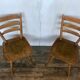 Series of 20 Scandinavian chairs or vintage wooden bistro