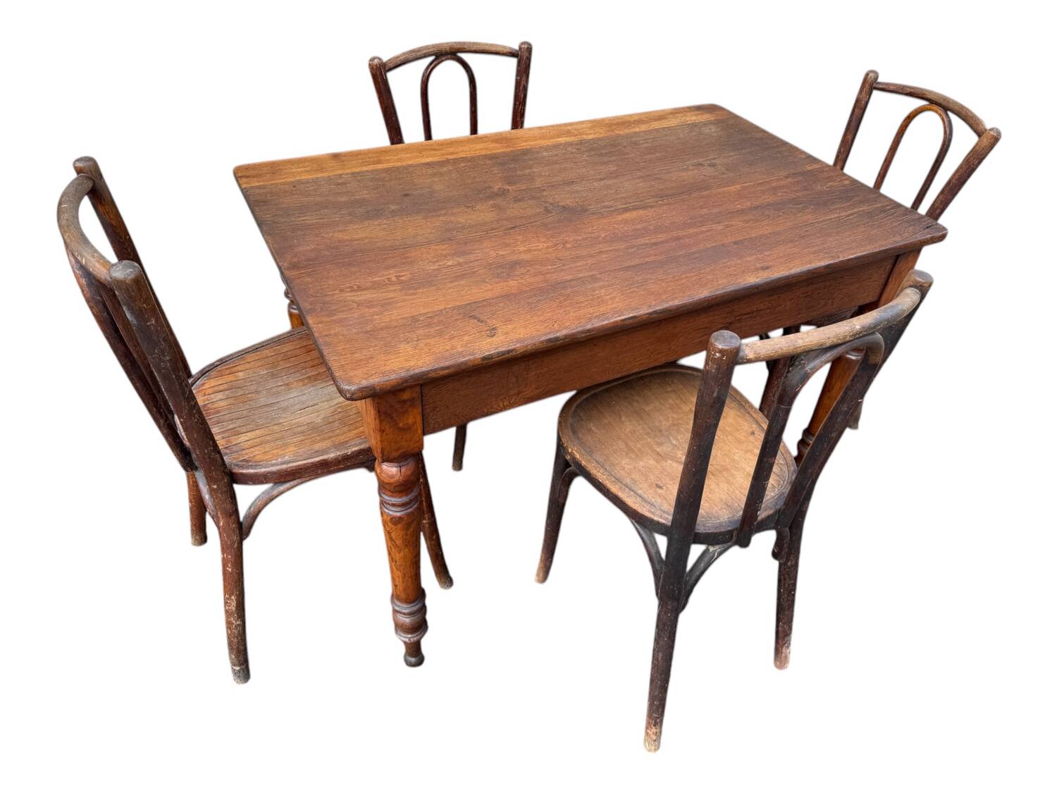 19th century oak bistro table