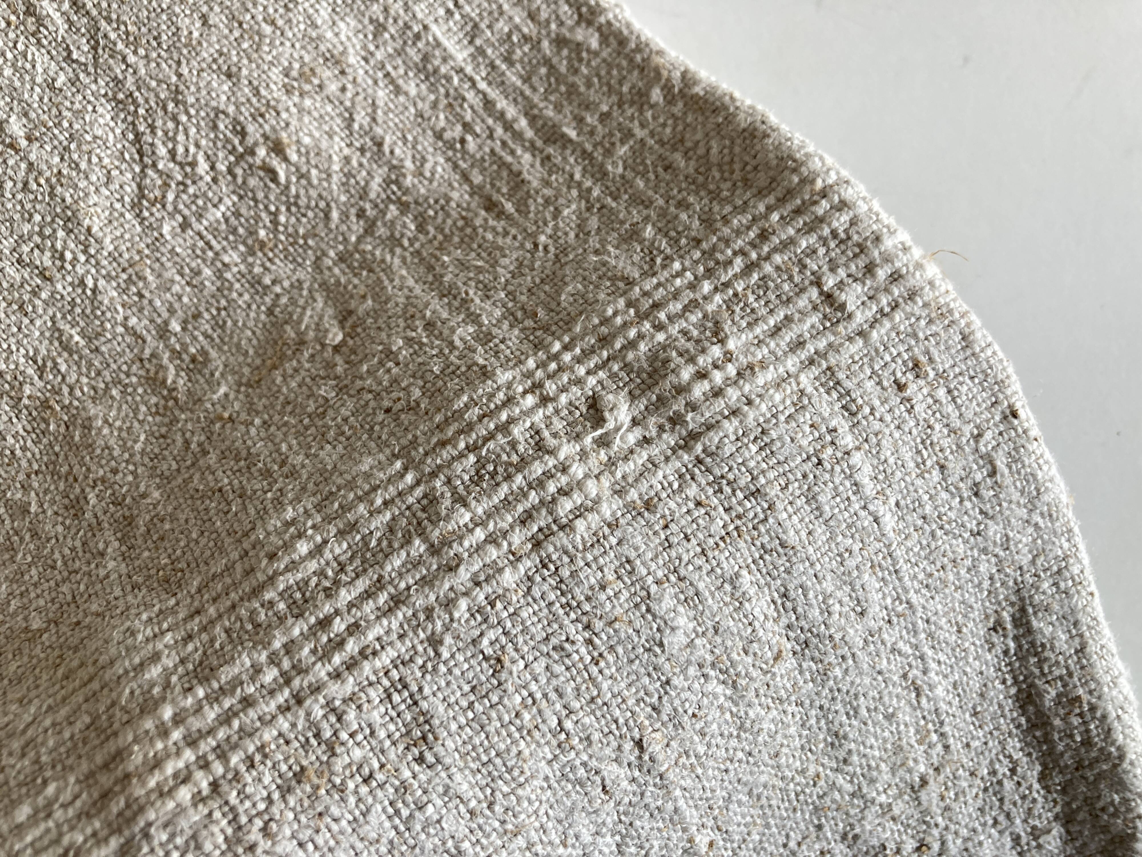 Farm torchon in raw hemp 19th reserve linen