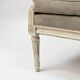 Louis XVI style canapé, in white lacquered wood.