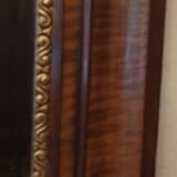 Antique beveled edge mirror in walnut frame, circa 1850