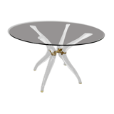 Venice model round dining table from Madelia by Paris Altuglas foot