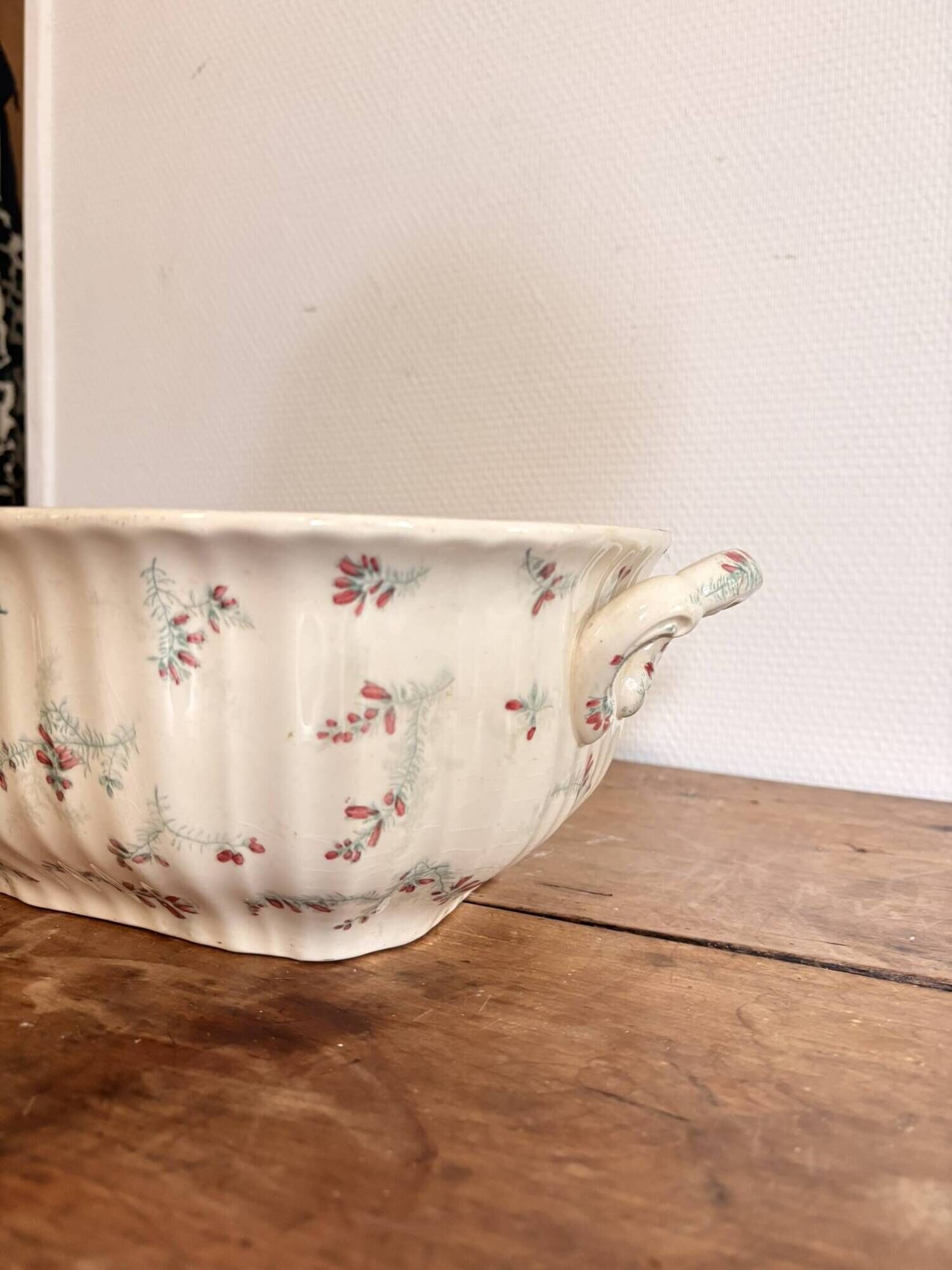Longwy Bruyeres Vegetable Dish Faience Soup Tureen Faience Factory 19th Century Art Nouveau