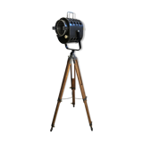 Projecteur de théâtre sur trépied vintage, années 1960
