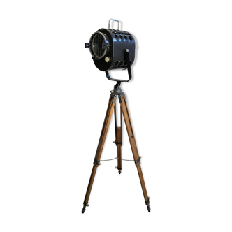 Projecteur de théâtre sur trépied vintage, années 1960