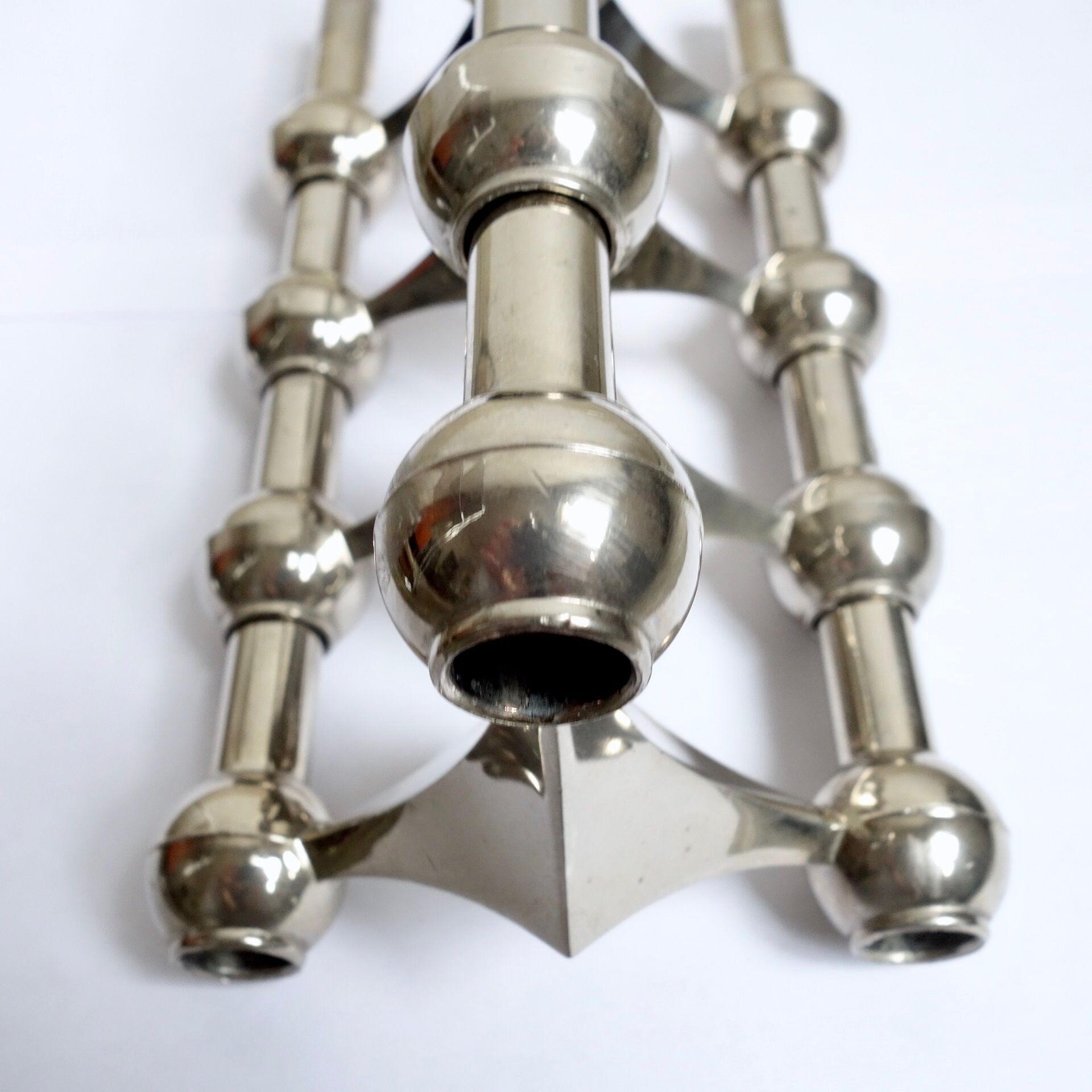 Candlesticks modular S22 by Caesar Stoffi & Fritz Nagel for BMF 1970 s, Set of 4