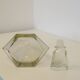 Art Deco geometric glass whisky decanter 550 ml