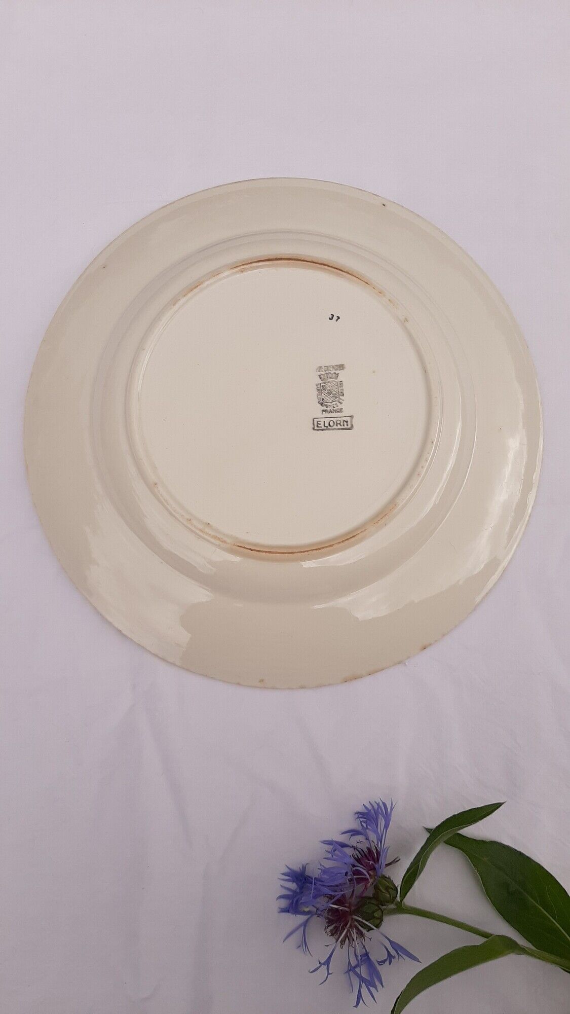 Plat creux de service Sarreguemines et Digoin modèle Elorn