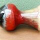 Vase Vallauris rouge et kaki