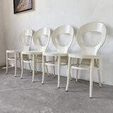 Set of 4 Baumann bistro chairs, Mouette model