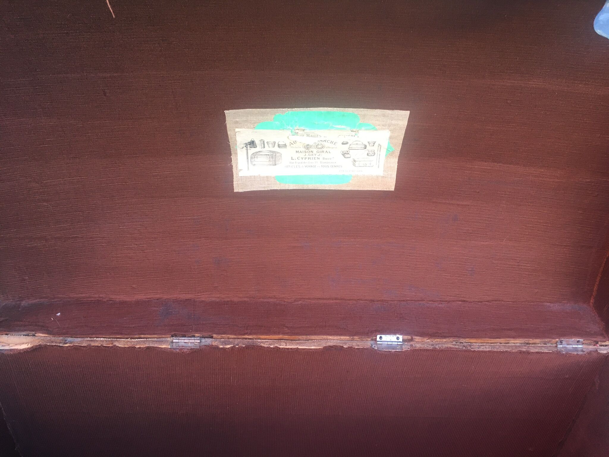 Vintage bulging trunk