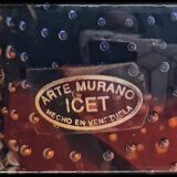 Parchment paperweight murano fish