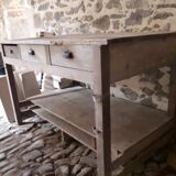 Table îlot établi ancien