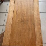 Old farmhouse coffee table in solid wood, 1 drawer