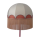 Lampshade "Vilma" in Japanese paper with fringe