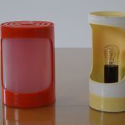 Lampe de table en plastique du milieu du siècle, années 1970.