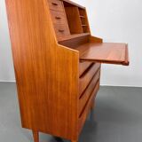 Commode à écrire en teck danois des années 1960