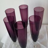 Lot of 6 champagne flutes