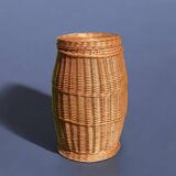 Vintage wicker laundry basket